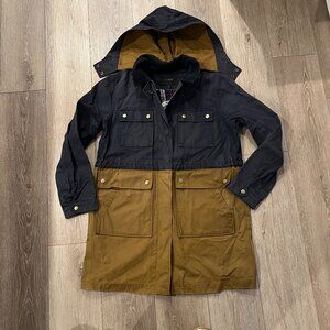 JCrew Navy and Green Canvas Jacket